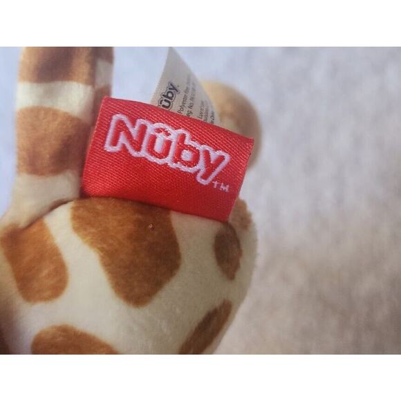 Nuby Plush Giraffe Pacifier Holder, Snoozies - Picture 3 of 7